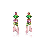 Multicolor crystals earrings